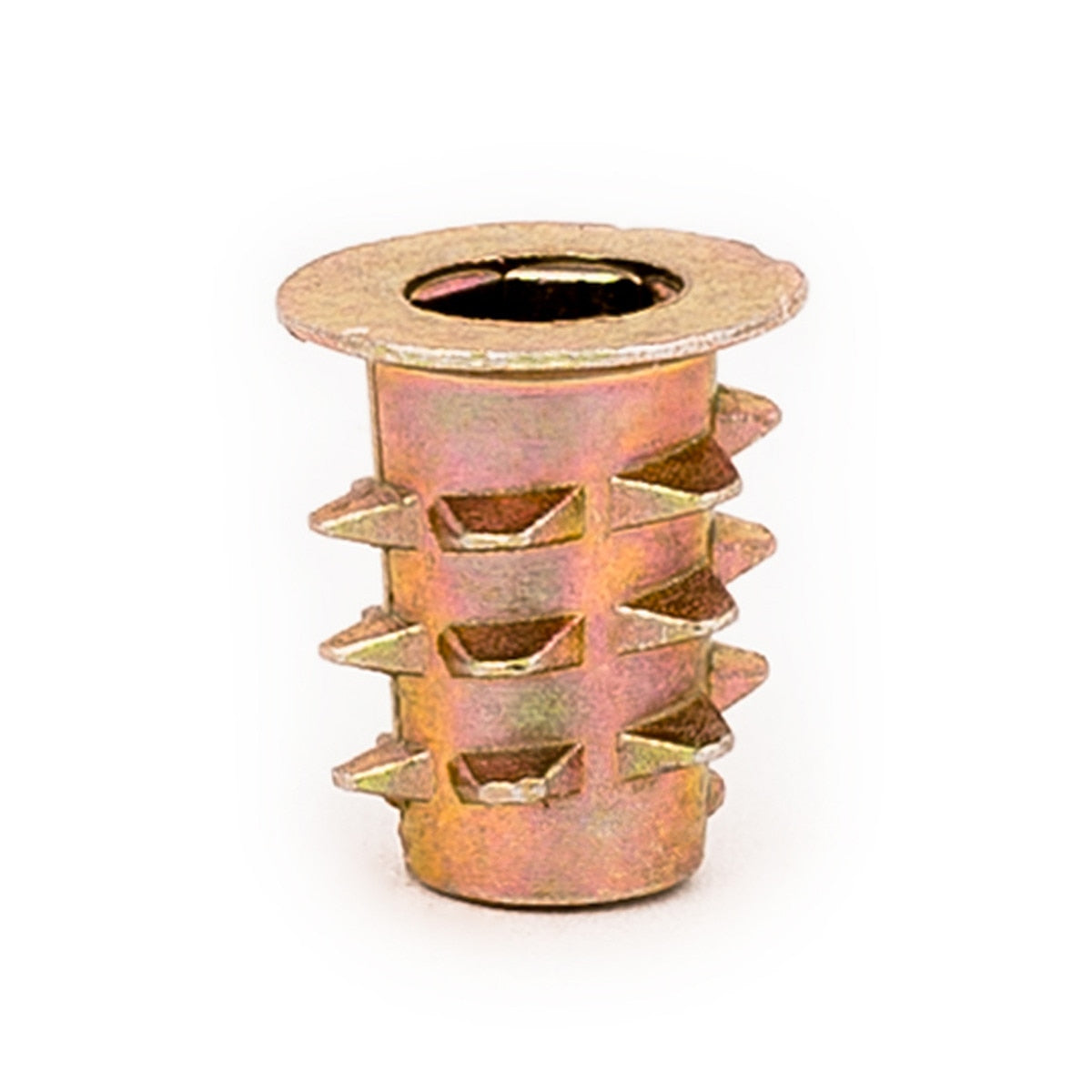 E-Z Hex™ Threaded Insert for Soft Wood - Flanged - 10-24 x 13mm (Pack of 50)