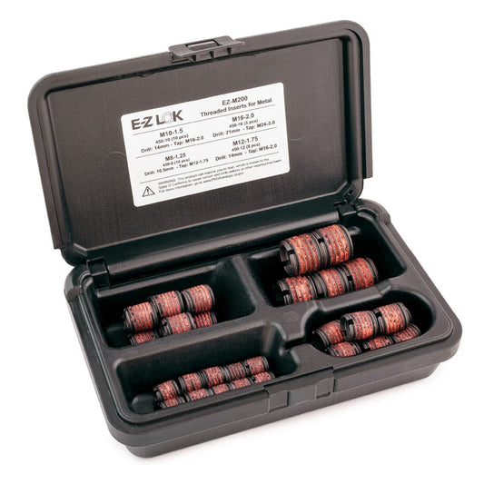 E-Z LOK™ Threaded Insert Assortment Kit for Metal - Carbon Steel - M8 to M16