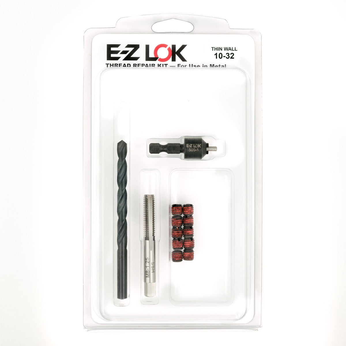 E-Z LOK™ Thread Repair Kit for Metal - Thin Wall - 10-32 x 5/16-18