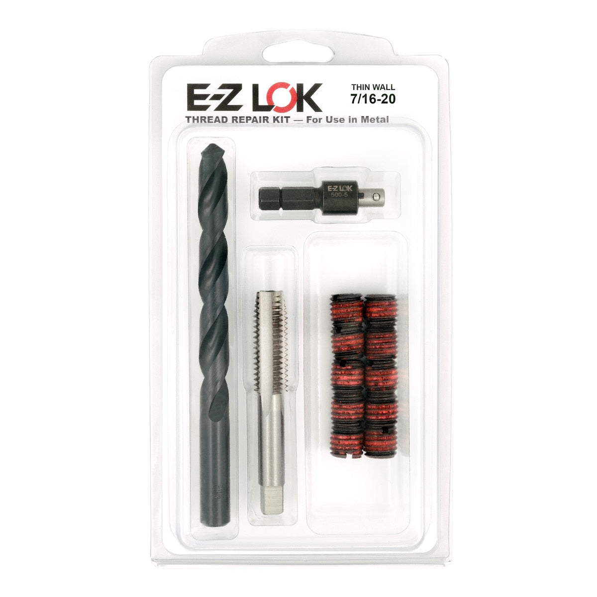 E-Z LOK™ Thread Repair Kit for Metal - Thin Wall - 7/16-20 x 9/16-12