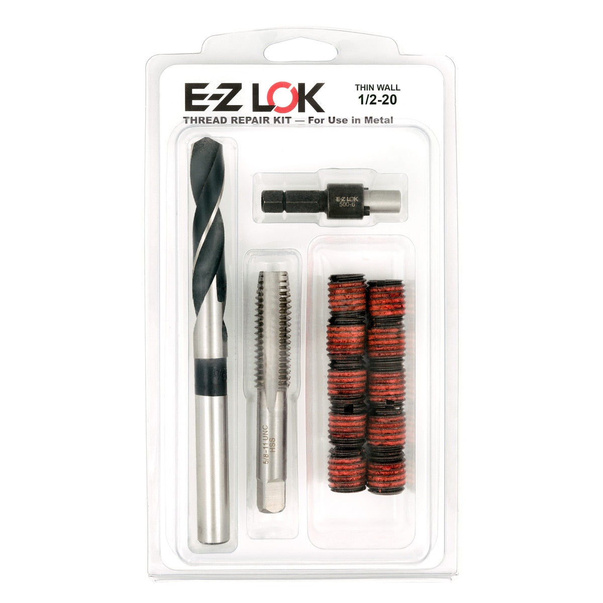 E-Z LOK™ Thread Repair Kit for Metal - Thin Wall - 1/2-20 x 5/8-11