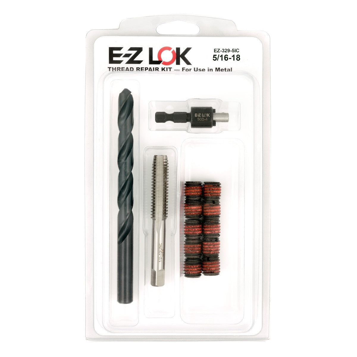 E-Z LOK™ Thread Repair Kit for Metal - Screw Locking - 5/16-18 x 1/2-13