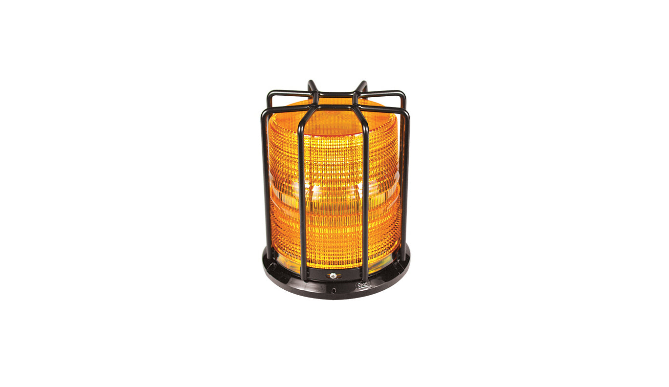 Soundoff Signal ELB42BCH0AA 4200 Series Led Beacon, 10-30V, Sae J845 Class 1 - Flat/Pipe Mount, 6" Amber Dome/ Amber Leds