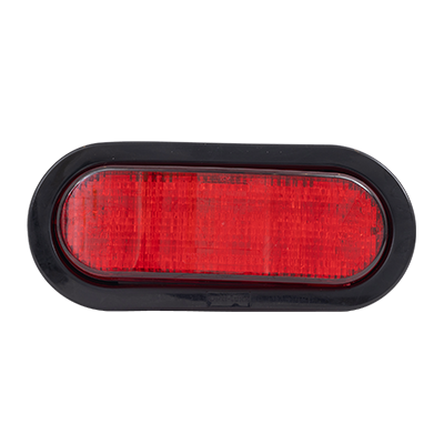 Soundoff Signal ERDREBZA 4” Round Recess Mount Light W/ Rubber Grommet, 10-16 Vdc - Clear Lens/Amber Leds
