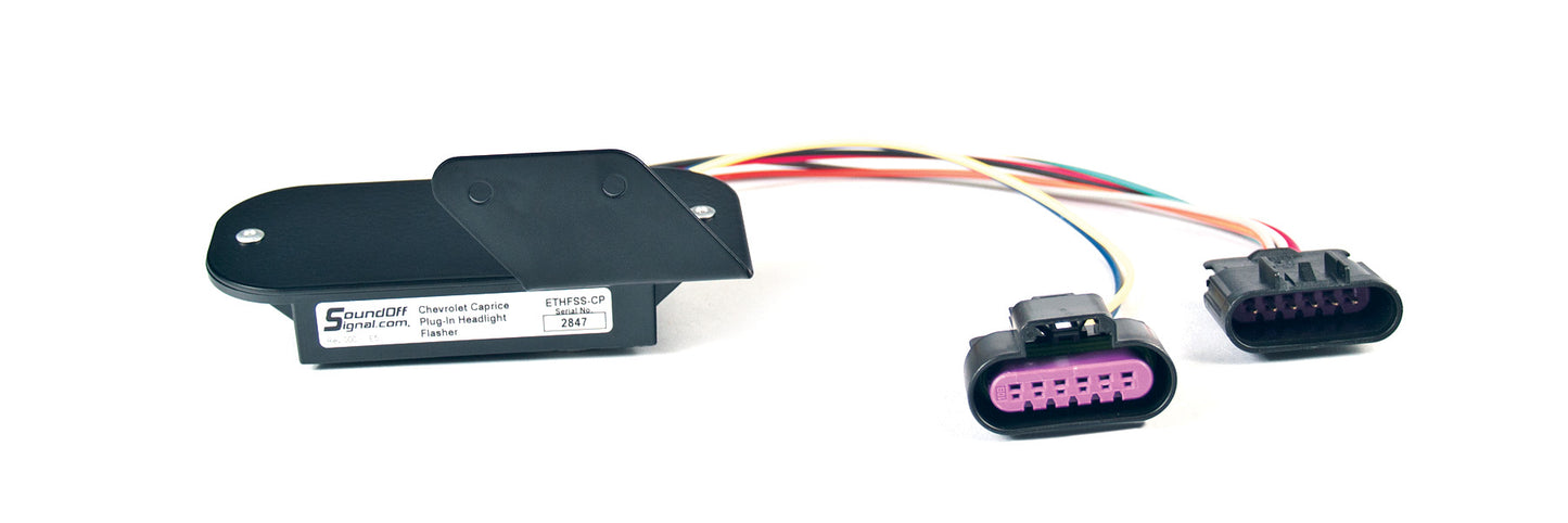 Soundoff Signal ETHFK01 Headlight Flasher Kit, Contains: Select-A-Pattern Headlight Flasher W/ Connectors On The Exiting Wires & Wire Harness