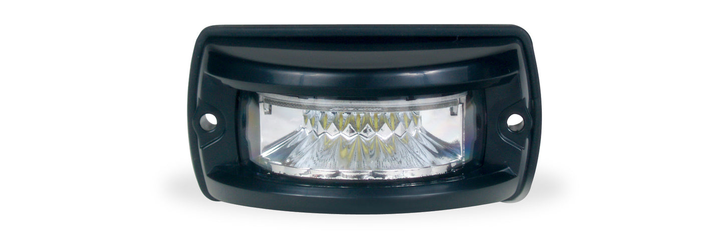 Soundoff Signal ENT3W3BAW Intersector Surface Mount Light, 9-32 Vdc, White Housing, 18 Led, Tricolor - Blue/Amber/White