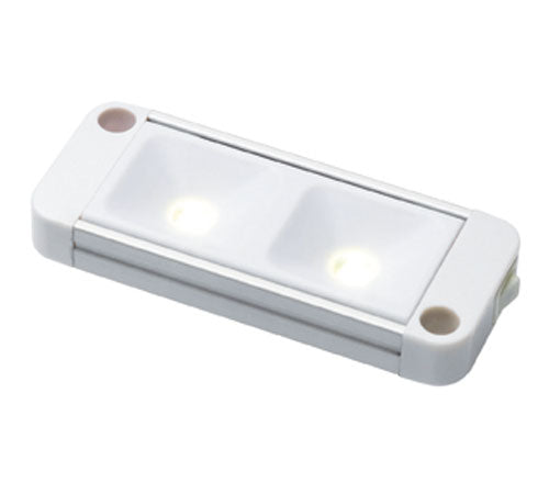 Soundoff Signal EWLPT003 Novalux Low Profile Light With Integrated On/Off Switch, E-Type Approved, White Finish, 354 Lumens, White