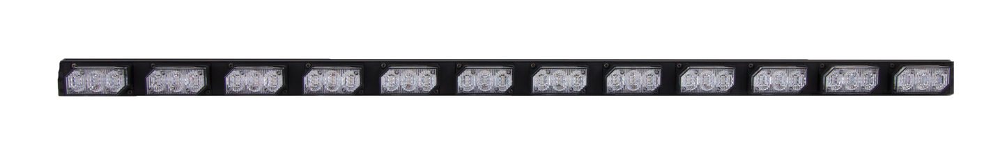 Soundoff Signal EL3PD02A00A Ultralite Plus 2 Module Exterior Led Lightbar W/ Universal L-Brackets & 14 Ft Cable - Amber