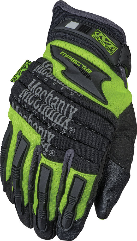 Mechanix Wear SP2-91-008 Hi-Viz M-Pact® 2 High-Visibility Impact Gloves, Size-S