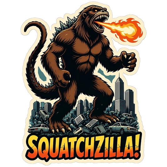 Paradise Clay IHS093 Squatch-Zilla V2 - Vinyl Sticker (1 STICKER)