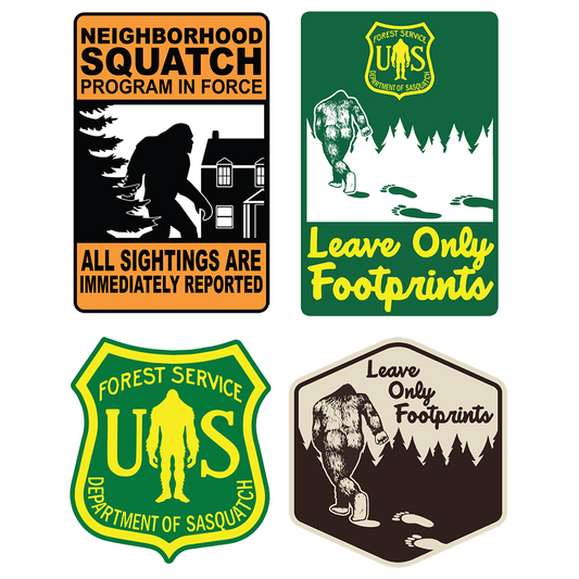 Paradise Clay IHS019 Bigfoot/Sasquatch Sticker Sheet #1 (10 PACK)