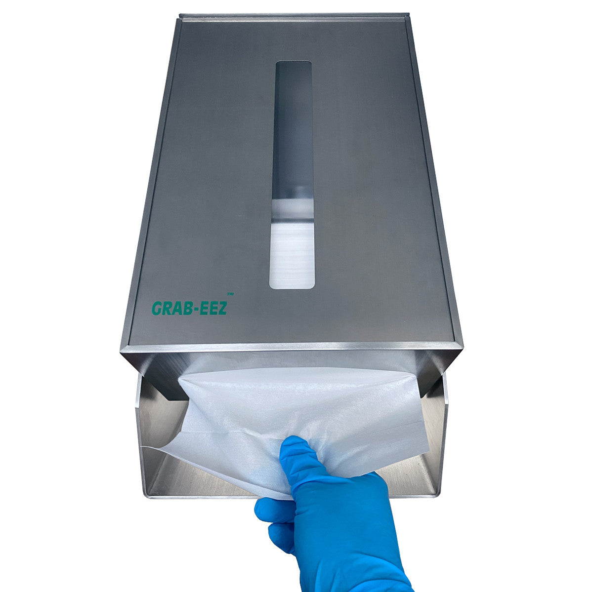 SOS Cleanroom Grab-EEZ Cleanroom Stainless Steel Wipe Dispenser for 9-Inch Square Sheets
