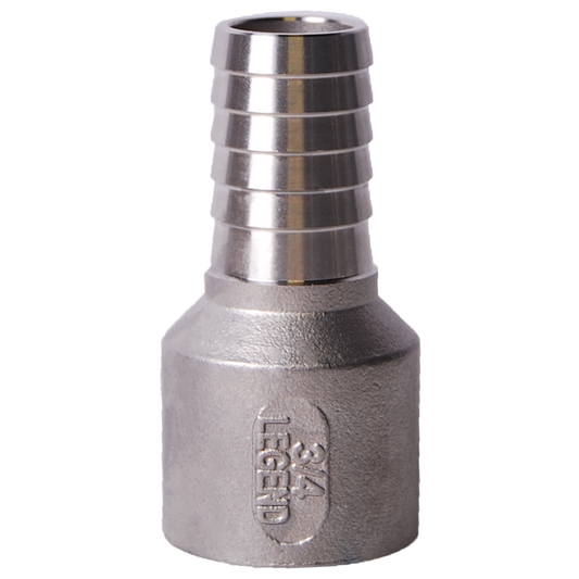 Legend Valves 312-046SS 1-1/4" .304 Stainless Steel Insert x FNPT Adapter
