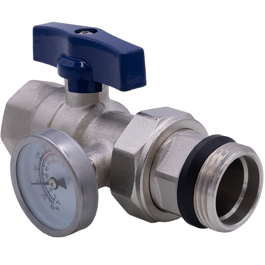 Legend Valves 833-855R 1" Isolation Valve with Thermometer for M-8330 & M-8300E Stainless Steel Manifolds
