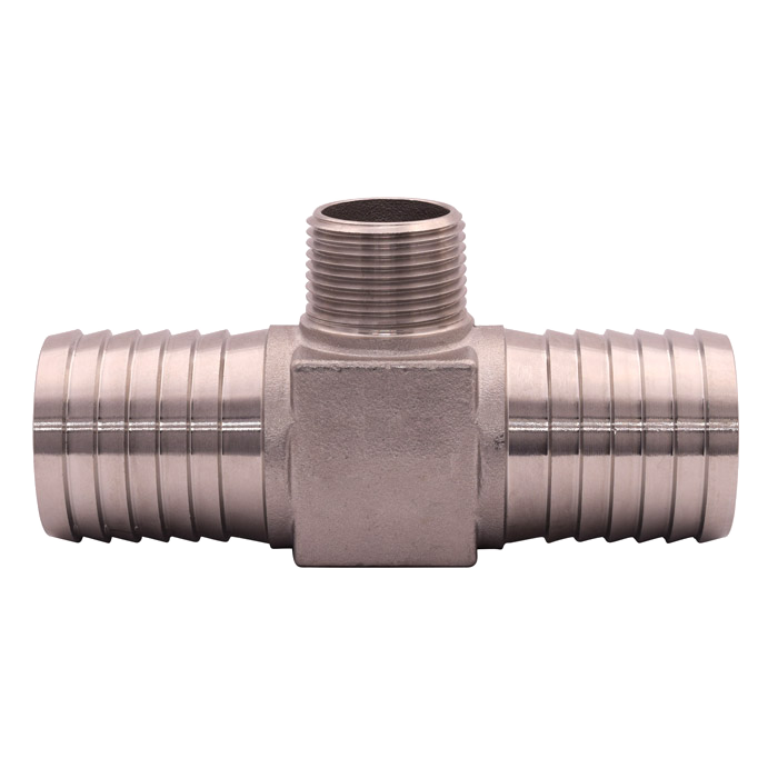 Legend Valves 312-095SS 1" x 1" x 3/4" .304 Stainless Steel Reducing Hydrant Insert x MNPT Tee