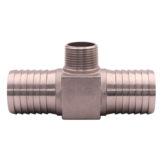Legend Valves 312-087SS 1-1/4" x 1-1/4" x 1" .304 Stainless Steel Reducing Hydrant Insert x MNPT Tee