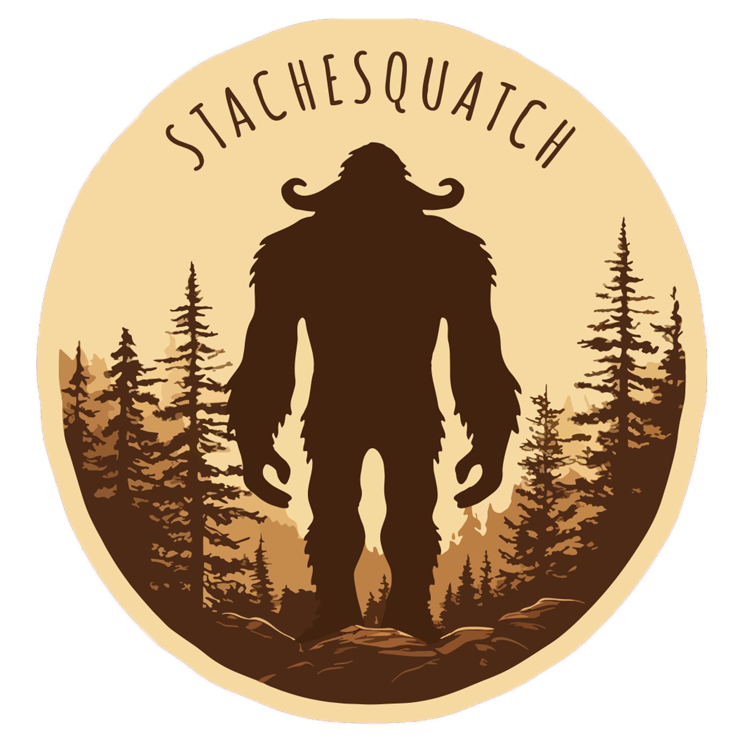 Paradise Clay IHS533 Stachesquatch - Vinyl Sticker (1 STICKER)