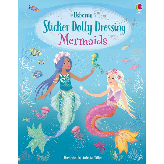 Paradise Clay HRW214 Sticker Dolly Dressing Mermaids - Book