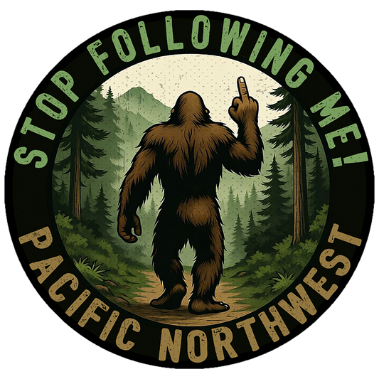 Paradise Clay IHS-10P-080 Stop Following Me - PNW - Vinyl Sticker (10 Pack)