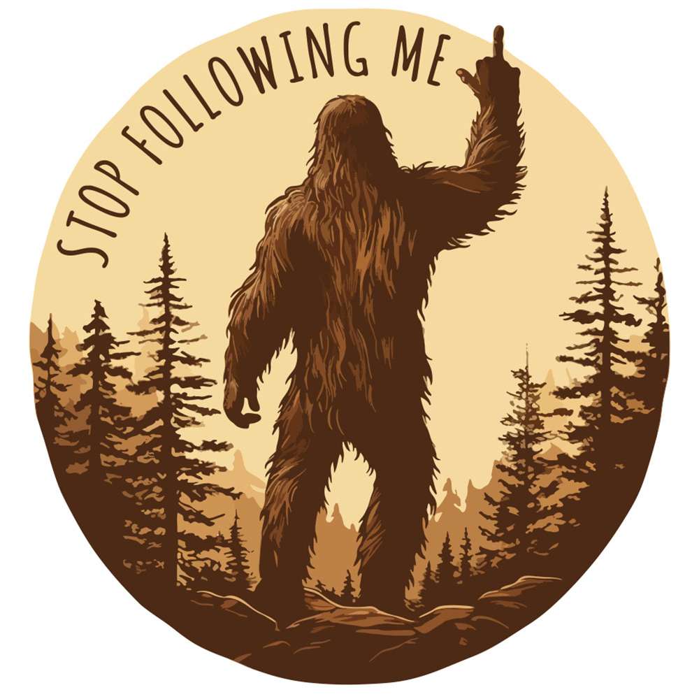 Paradise Clay IHS531 Stop Following Me - Vinyl Sticker (1 STICKER)