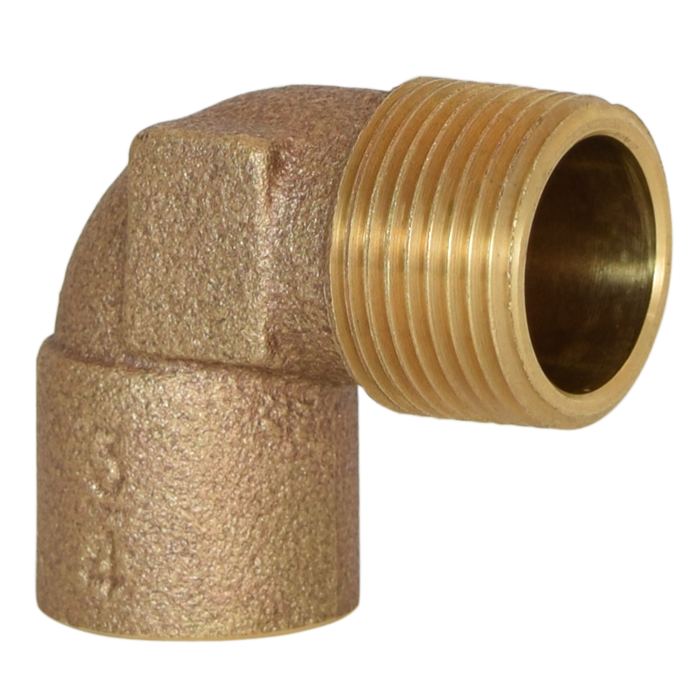 Legend Valves 302-275 1" Cast Brass Sweat x MNPT Elbow