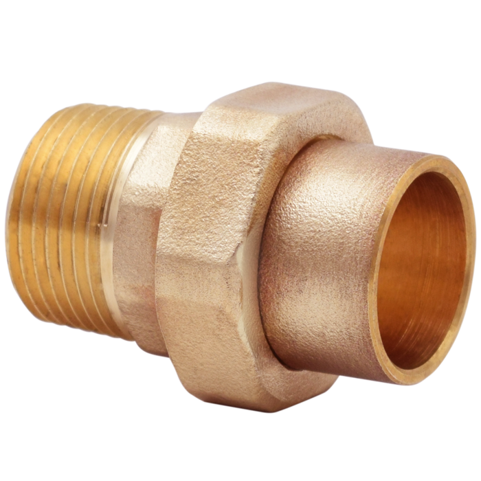 Legend Valves 302-308LNL 1" No Lead Cast Brass Sweat x MNPT Compact-Pattern Union