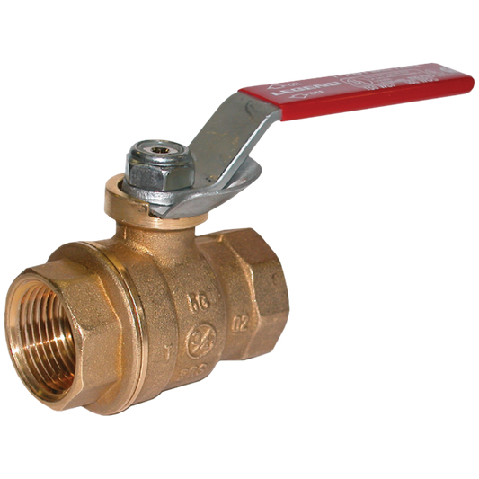 Legend Valves 101-053 1/2" Forged Brass Full Port Ball Valve with Locking Device