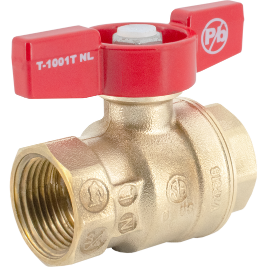 Legend Valves 101-653NL 1/2" No Lead Forged Brass Full Port Ball Valve with Tee Handle