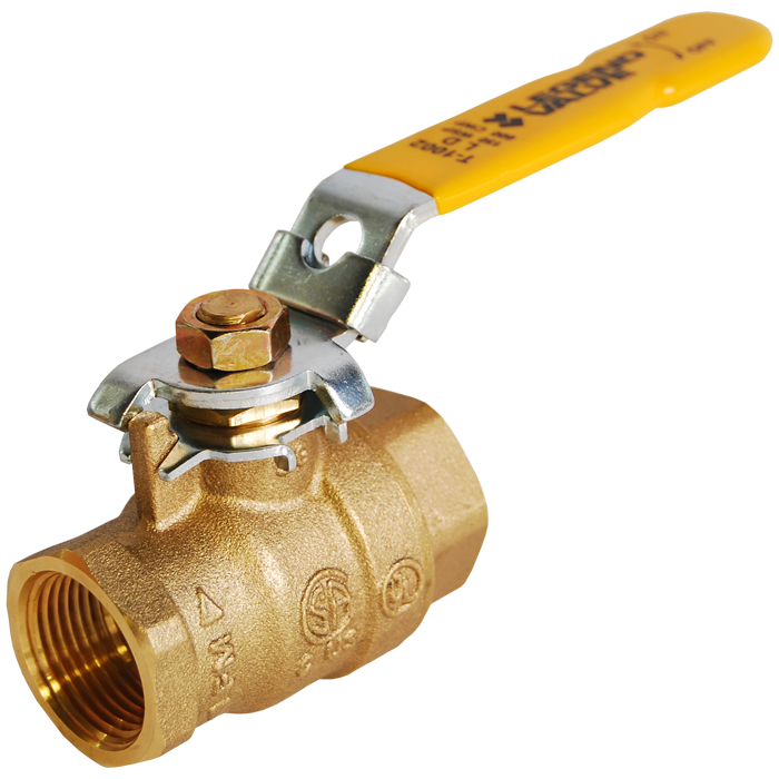Legend Valves 101-615 1" Forged Brass Full Port Ball Valve with Locking Device