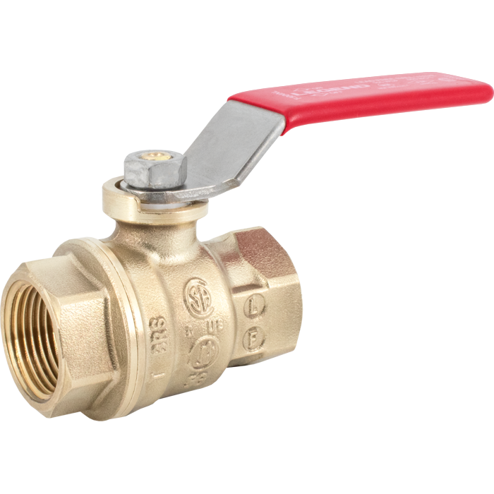 Legend Valves 101-014NL 3/4" No Lead Forged Brass Pro Pattern Full Port Ball Valve with Cubic Ball