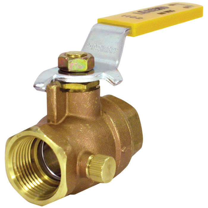 Legend Valves 101-606NL 1/2" No Lead Forged Brass Full Port Ball Valve with Drain