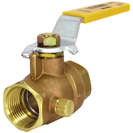 Legend Valves 101-606NL 1/2" No Lead Forged Brass Full Port Ball Valve with Drain