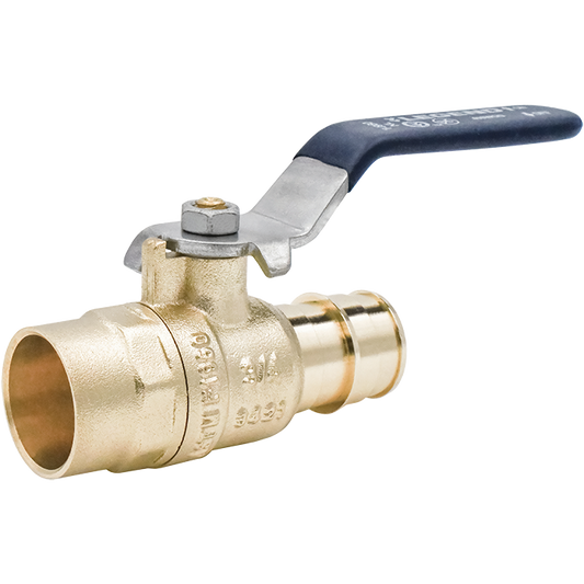 Legend Valves 101-475NL 1" No Lead DZR Forged Brass Cold Expansion PEX x Sweat Transition Ball Valve
