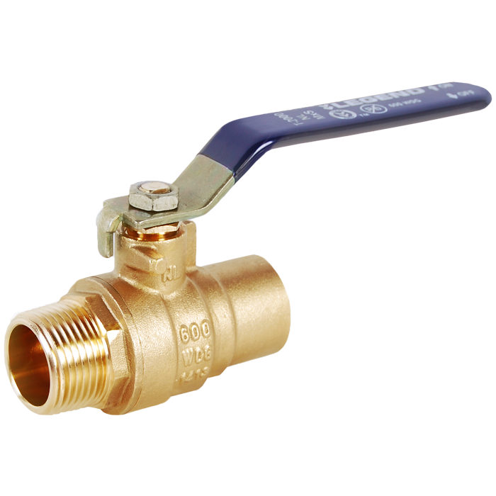 Legend Valves 101-684NL 3/4" No Lead DZR Forged Brass Full Port MNPT x Sweat Transition Ball Valve