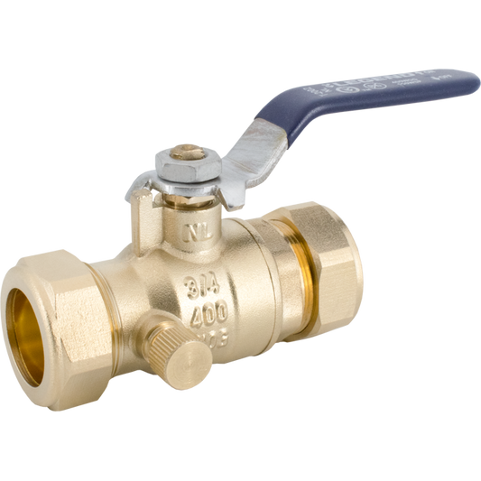 Legend Valves 101-434NL 3/4" No Lead Forged Brass Full Port Compression Ball Valve with Drain