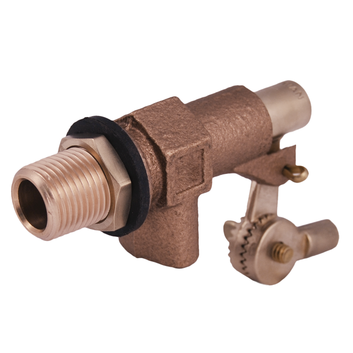 Legend Valves 111-222 3/8" (1/4" - 20) Cast Bronze MNPT x Plain Float Valve