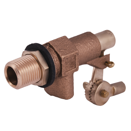 Legend Valves 111-224 3/4" (1/4" - 20) Cast Bronze MNPT x Plain Float Valve
