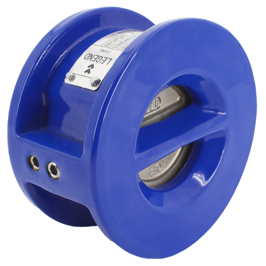 Legend Valves 116-232 2-1/2" Ductile Iron Twin Disc Silent Wafer Check Valve with Stainless Steel Disc