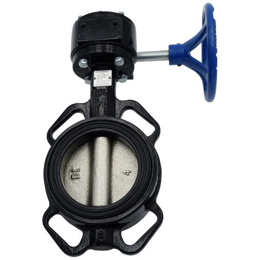 Legend Valves 116-498 10" Ductile Iron Wafer-Type Butterfly Valve with Ductile Icon Disc, Buna-N Seat, and Gear Operator Handle