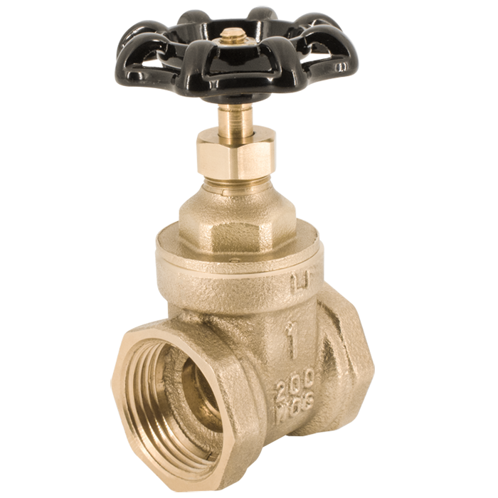 Legend Valves 104-471 4" Forged Brass Compact-Pattern Conventional Port Gate Valve