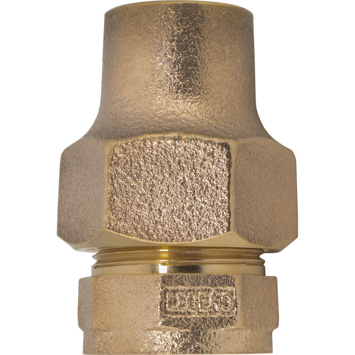 Legend Valves 313-026NL 1-1/4" No Lead Cast Bronze Water Service Flare x FNPT Adapter