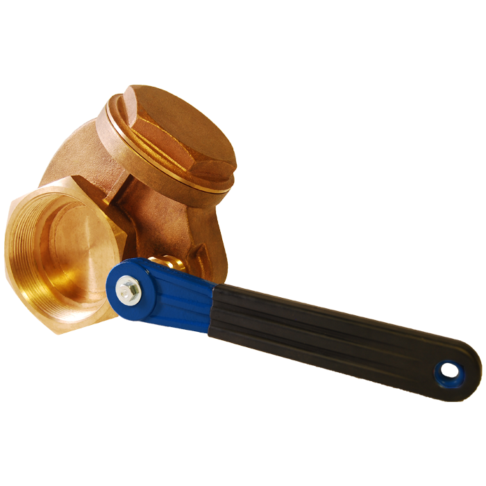 Legend Valves 104-417 4" Forged Brass Quick-Opening Gate Valve with TPR Coated Cast Iron Handle