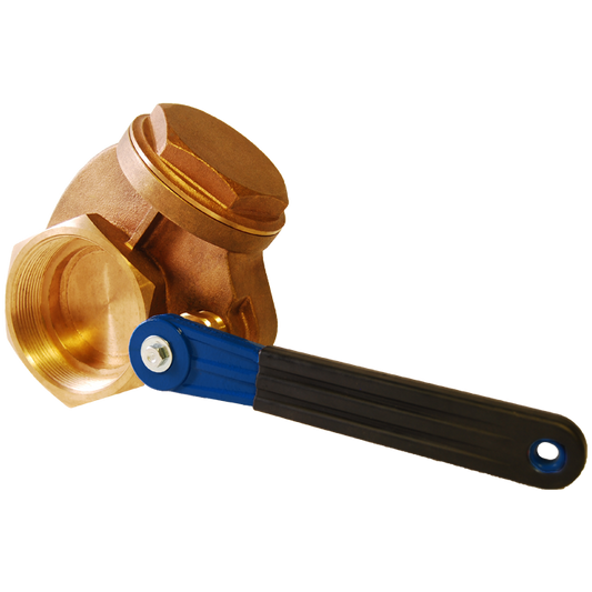 Legend Valves 104-417 4" Forged Brass Quick-Opening Gate Valve with TPR Coated Cast Iron Handle