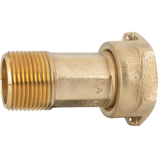 Legend Valves 313-123NL 1/2" No Lead Cast Brass Water Service MNPT x AWWA Meter Coupling
