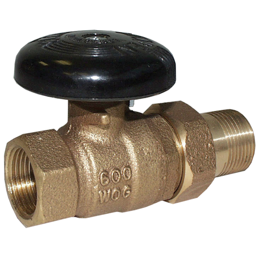 Legend Valves 110-213 1/2" Cast Bronze 1/4-Turn Straight Circulator Valve