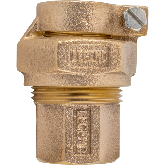 Legend Valves 313-278NL 2" No Lead Cast Bronze Water Service CTS Pack Joint x FNPT Adapter