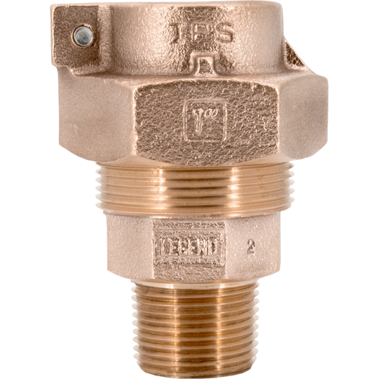 Legend Valves 313-235NL 1" No Lead Cast Bronze Water Service IPS/PEP Pack Joint x MNPT Adapter
