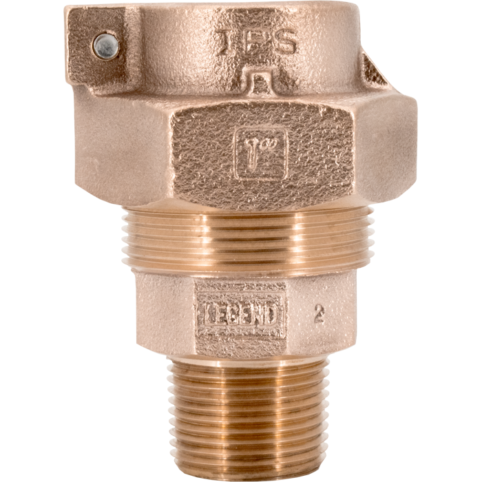 Legend Valves 313-239NL 3/4" x 1" No Lead Cast Bronze Water Service IPS/PEP Pack Joint x MNPT Adapter