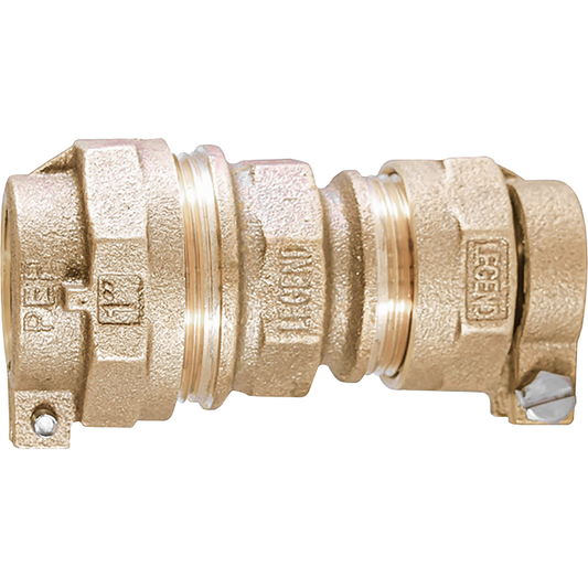 Legend Valves 313-244NL 3/4" No Lead Cast Bronze Water Service IPS/PEP Pack Joint Coupling