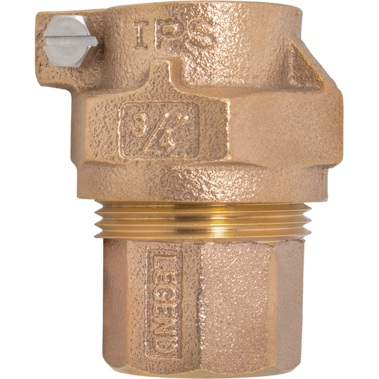 Legend Valves 313-292NL 1-1/2" No Lead Cast Bronze Water Service IPS/PEP Pack Joint x FNPT Adapter